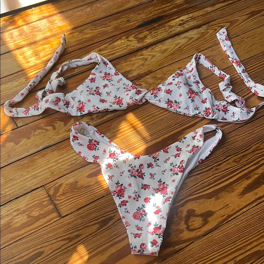 Floral Print Bikini Set